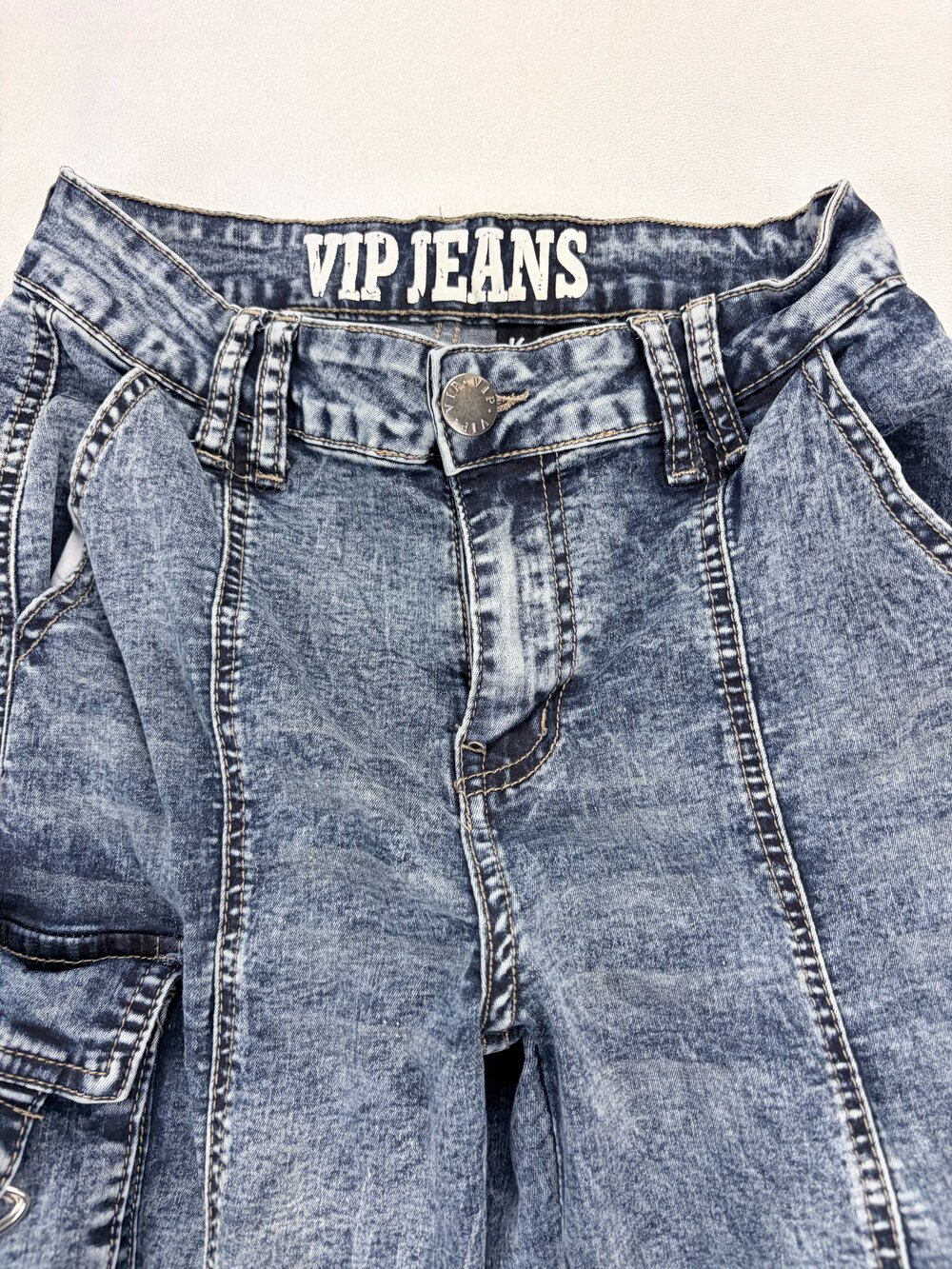 VIP Jeans Women's Cargo Panel Skinny Jeans Size 2 - Picture 8 of 12